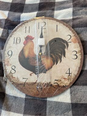 Kohl's Rooster Wall Clock - Brown, Black, Cream